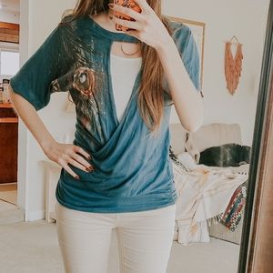 Peacock tunic shirt
